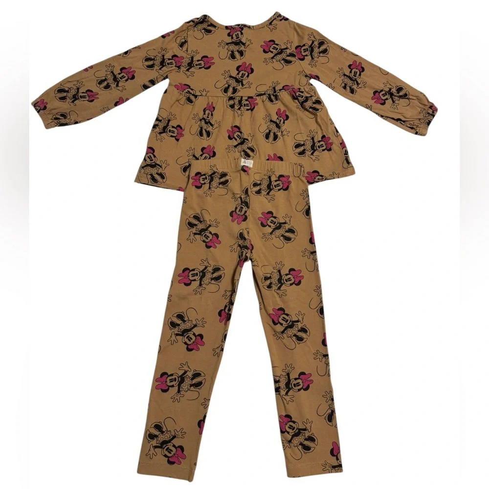 baby GAP x Disney Minnie Mouse Kids Set - Brown and Pink size 4